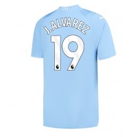 Manchester City Julian Alvarez #19 Domáci futbalový dres 2023-24 Krátky Rukáv